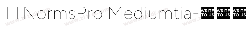 TTNormsPro Mediumtia字体转换